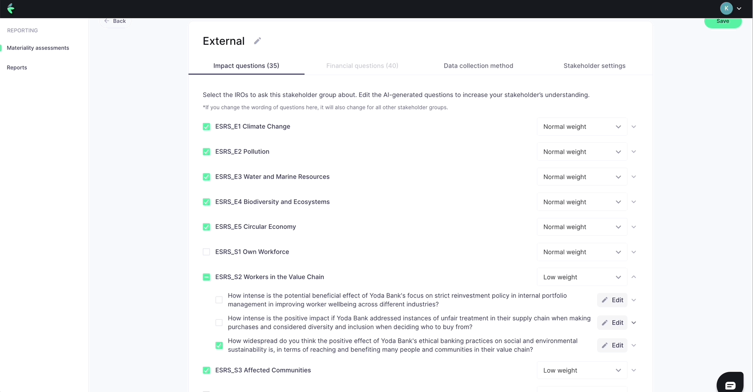 Editing a question and its description on your Karomia platform