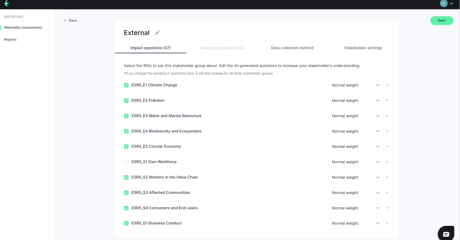 Assigning a weight to topics on your Karomia platform