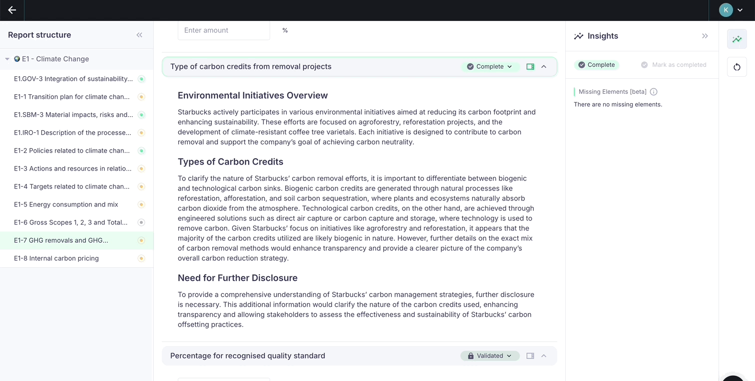Validating a data point